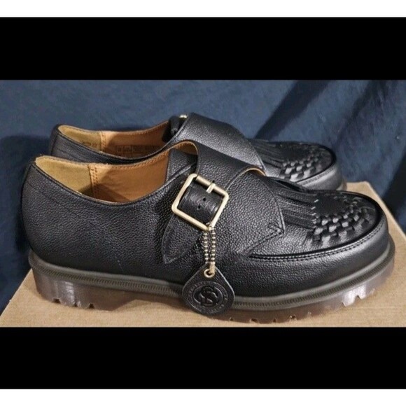 Doc Martens Ramsey Monk KLT Suede Monk Strap Suede Black 8 - Picture 2 of 5